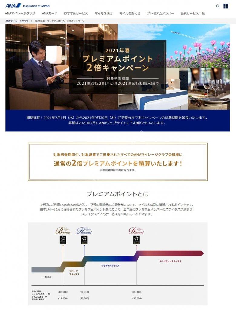 Ana プレミアムポイント2倍キャンペーン を9月30日まで延長 ひろざえもん Com Ana プレミアムポイント2倍キャンペーン を9月30日まで延長 ひろざえもん Com