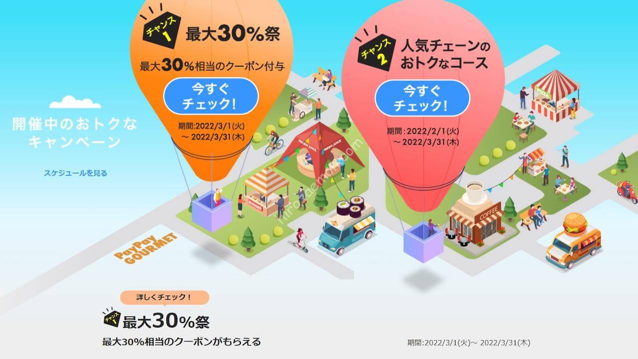 Paypayグルメ 3月はコース予約がおトクな 最大30 祭 スタート ひろざえもん Com